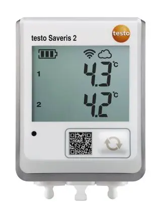 Testo Saveris 2 T2 Temperatur Temperatur Datenprotokolliergerät, WLAN, -50 °C 2-Kanal → 150 °C