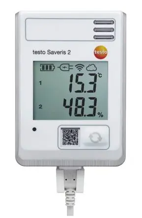 Produktfoto 1 von Testo Saveris 2 H1 Temperatur und Luftfeuchtigkeit Temperatur, Luftfeuchtigkeit Datenprotokolliergerät, WLAN, -30 °C