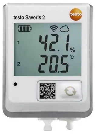 Produktfoto 1 von Testo Saveris 2 H2 Temperatur und Luftfeuchtigkeit Temperatur, Luftfeuchtigkeit Datenprotokolliergerät, WLAN, -30 °C