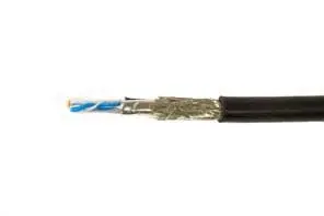 Produktfoto 1 von Alpha Wire Alpha Essentials Flexing Ethernet Cat5e Ethernet-Kabel, 152 m, Schwarz Aluminium/Mylar, Aussen ø 0.24 mm