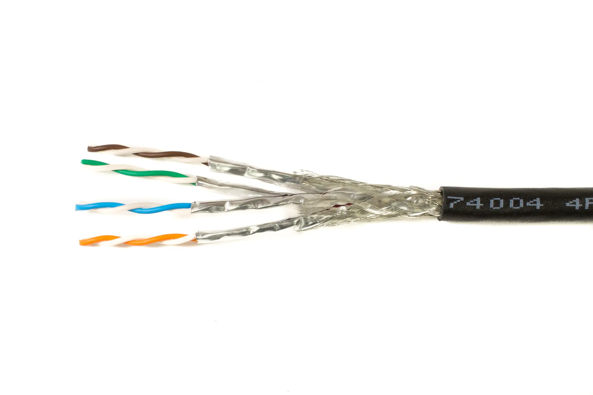 Produktfoto 1 von Alpha Wire Alpha Essentials Flexing Ethernet Cat7 Ethernet-Kabel, 152 m, Schwarz Abgeschirmt Geschirmt, Aussen ø 0.27 mm