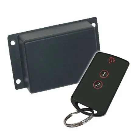 Produktfoto 1 von RF Solutions Fernbedienungssystem 433.92 MHz FM 2 Kanäle, 2-Tasten Handsender 12 V, 24 V dc