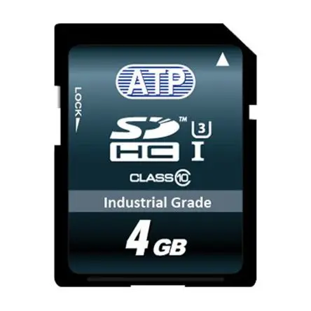 Produktfoto 1 von ATP 4 GB Industrial Grade SDHC SD-Karte Klasse 10, UHS 1 U1 Industriequalität, SLC