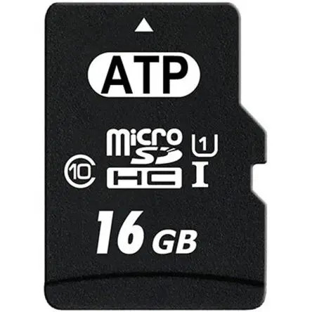 Produktfoto 1 von ATP 16 GB MicroSDHC MicroSD UHS 1 U1, Klasse 10 Industriequalität, MLC