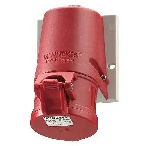 Produktfoto 1 von MENNEKES Industrie-Steckdose Rot, 400V 5 / 32A, Wand IP44