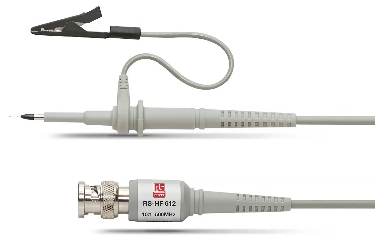 Produktfoto 1 von RS PRO RS-HF Oszilloskoptastkopf Miniatur 1:10 dB 500 MHz 500 V BNC