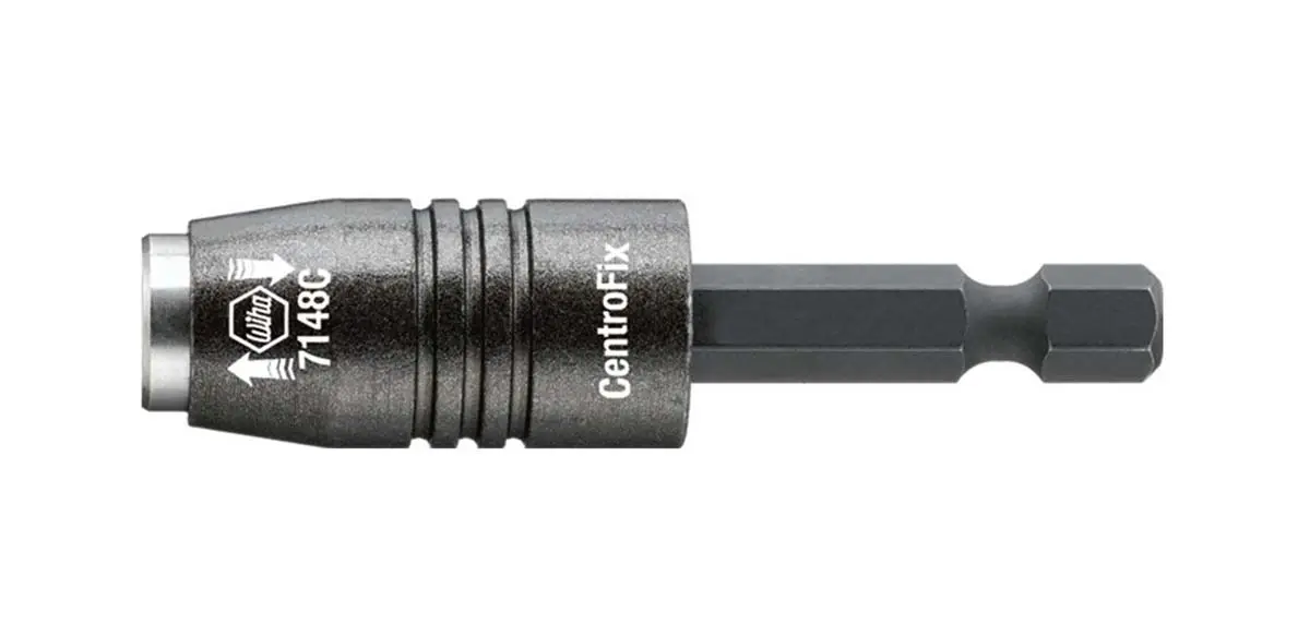 Produktfoto 1 von Wiha 6.35 mm 1/4 in Sechskant Bithalter, Sechskant, aus CrMo-Stahl, 1-teilig, 66 mm