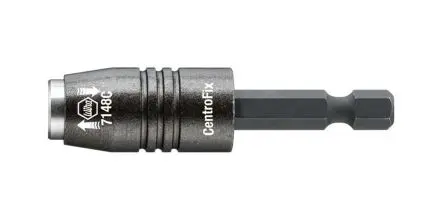 Produktfoto 1 von Wiha 6.35 mm 1/4 in Sechskant Bithalter, Sechskant, aus CrMo-Stahl, 1-teilig, 66mm