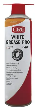 Produktfoto 1 von CRC White Grease Pro Polytetrafluorethylen Schmierfett Weiß -60 °C bis 100 °C, Zerstäuber 650 ml / 500 ml