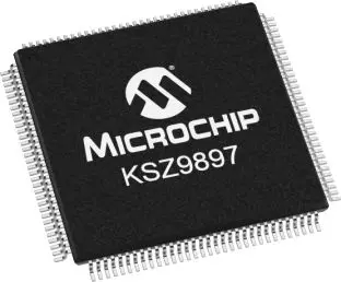 Produktfoto 1 von Microchip Ethernet-Schalter IC Vollduplex/Halbduplex 1.8 V RGMII, TQFP 128-Pin 3.3V