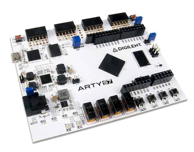 Produktfoto 1 von Digilent Xilinx Spartan-7, Entwicklungsboard für Hobbybastler, Macher, XC7S25-CSGA324, FPGA, ADC1410