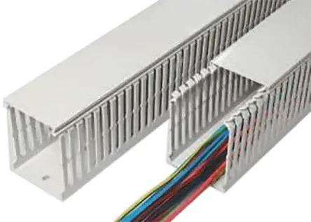 Produktfoto 1 von SES Sterling GN-HF-A6/4 Grau, 80 mm x 60 mm Polycarbonat, ABS, Länge 2 m, Seitenwand Offen