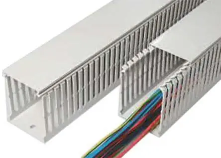Produktfoto 1 von SES Sterling GN-HF-A6/4 Grau, 80mm x 60 mm Polycarbonat, ABS, Länge 2 m, Seitenwand Offen