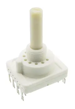 Produktfoto 1 von C & K 12-Stufen RTA Drehschalter Ein/Aus-Schalter, 1-polig / 150 mA Lot, 22 mm x 22 mm x 25.8 mm