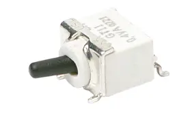 Produktfoto 1 von C & K SMD Kippschalter  1-polig Rastend 0,4 VA @ 20 V ac/dc, Lötanschluss