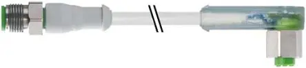 Produktfoto 1 von RS PRO 7014, 4-polig Sensor-Betätigungselementkabel, Rechtwinklig Stecker 4 / Gerade Buchse, Länge 5 m