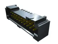 Produktfoto 1 von Samtec T2M Leiterplattenleiste gewinkelt, 10-polig / 2-reihig, Raster 2 mm Raster Oberfläche, Platine-Platine,