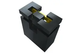 Produktfoto 1 von Samtec SNT Schwarz Nebenwiderstand Buchse 2-polig, Raster 2.54 mm 1-reihig, Länge 5.08 mm, Nebenwiderstand