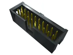 Produktfoto 1 von Samtec HTSS Leiterplattenleiste gewinkelt, 10-polig / 2-reihig, Raster 2.54 mm Raster Oberfläche, Platine-Platine,