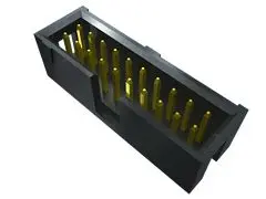 Samtec HTSS Leiterplattenleiste gewinkelt, 10-polig / 2-reihig, Raster 2.54 mm Raster Oberfläche, Platine-Platine,