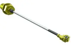 Produktfoto 1 von Samtec Geschirmt Koaxialkabel, 50 Ω 32 AWG, 1.13 mm, Weiß