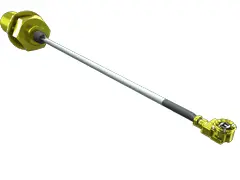 Produktfoto 1 von Samtec Geschirmt Koaxialkabel, 50 Ω 32 AWG, 1.13 mm, Weiß