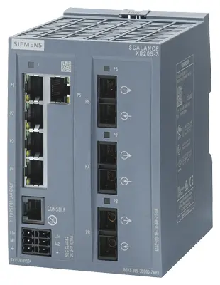 Produktfoto 1 von Siemens Ethernet-Switch 1, 3, 5-Port Managed Switch 80 x 109 x 117mm