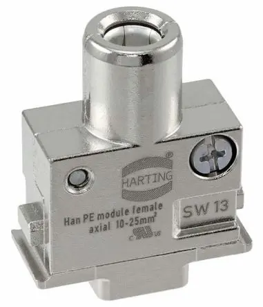 Produktfoto 1 von HARTING HAN Modular Modul für robusten Stromversorgungsstecker Buchse, 1-polig, Kabel, PE-Modul