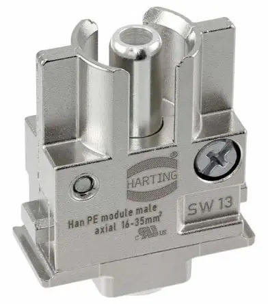 Produktfoto 1 von HARTING HAN Modular Modul für robusten Stromversorgungsstecker Stecker, 1-polig, Kabel, PE-Modul