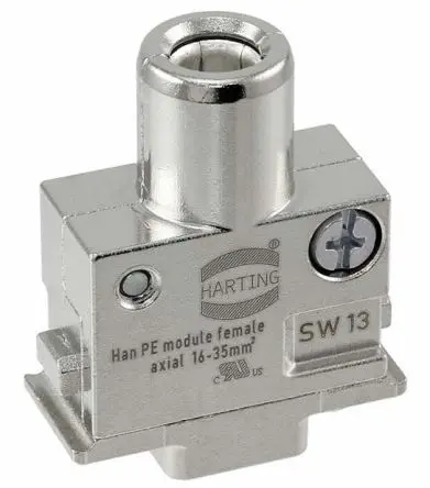 Produktfoto 1 von HARTING HAN Modular Modul für robusten Stromversorgungsstecker Buchse, 1-polig, Kabel, PE-Modul