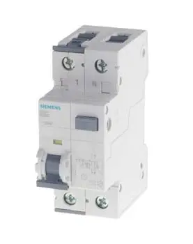 Produktfoto 1 von Siemens SENTRON 5SU1 FI/LS-Schalter (RCBO) 10 A, 2-polig Typ B, Empfindlichkeit 30 mA