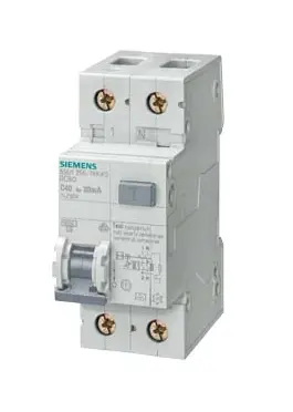 Produktfoto 1 von Siemens SENTRON 5SU1 FI/LS-Schalter (RCBO) 13 A, 2-polig Typ B, Empfindlichkeit 30 mA