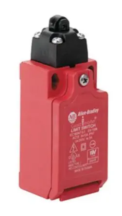 Produktfoto 1 von Allen Bradley Guardmaster 440P Endschalter, Rollenstößel 1 Schließer/2 Öffner, IP66, Polybutylenterephthalat 25mA