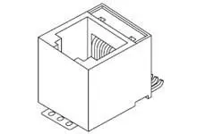 Produktfoto 1 von Molex 85513 Buchse Cat3 RJ11-Steckverbinder, 2-Port 1-polig Ungeschirmt Oberfläche Vertikal