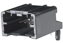 Molex 34793 Kfz-Steckverbinder, Leiterplattenmontage, Ungedichtete rechtwinklige Stiftleiste, Lot, Buchse, 4-polig,