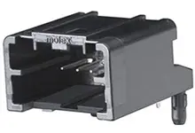 Produktfoto 1 von Molex 34793  Automotive, Kfz-Steckverbinder, Ungedichtete rechtwinklige Stiftleiste, Buchse, 4-polig, Schwarz /