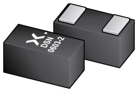 Produktfoto 1 von Nexperia 2 ESD-Schutzdiode Bidirektional Doppelt 6 V min., 2-Pin, Oberfläche 5 V max DSN-0603