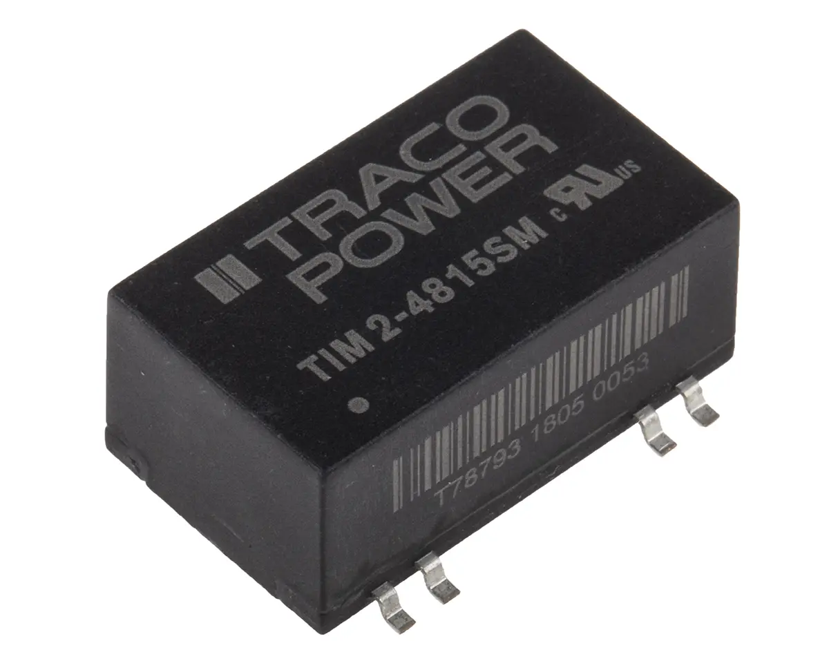 TRACOPOWER TIM 2 DC/DC-Wandler, isoliert 2W 12 V dc IN, 24V dc OUT / 83mA Durchsteckmontage 5kV ac