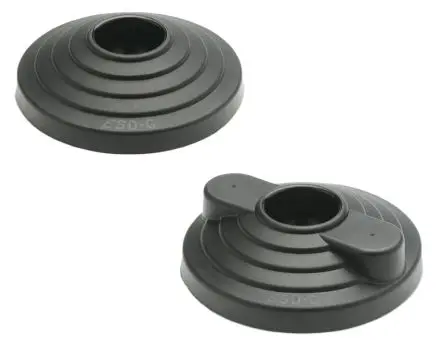 Produktfoto 1 von Elesa Verstellbarer Fuß 14 mm bis 16000 N x 27 mm Stahl zinkplattiert, Ø 80 mm x 27 mm
