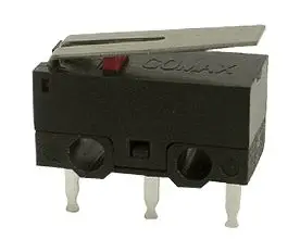 Produktfoto 1 von C & K Sprungkontakt-Mikroschalter Hebel-Betätiger PC-Klemme, 1-poliger Wechsler, 30 V ac, 30 V dc, 100mA 25g -20 °C - 70