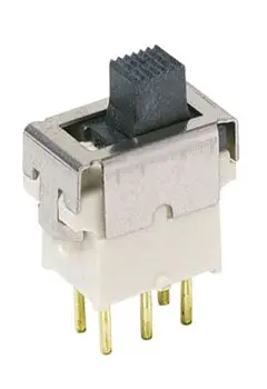 Produktfoto 1 von C & K Schiebeschalter Rastend, SPST Oberfläche, IP57 LCP, SMD Gull-Wing