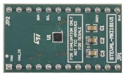 Produktfoto 1 von STMicroelectronics LIS2MDL LIS2MDL DIL24-Sockel MEMS-Sensor, Adapterplatine Entwicklungstool Sensor, MEMS-basierter