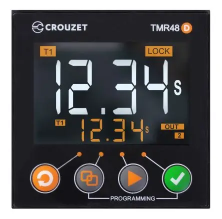Produktfoto 1 von Crouzet Syr-Line Zeitrelais 24 V dc 24V ac, 240 V ac, 2 Kont. 1, 2-poliger Umschalter