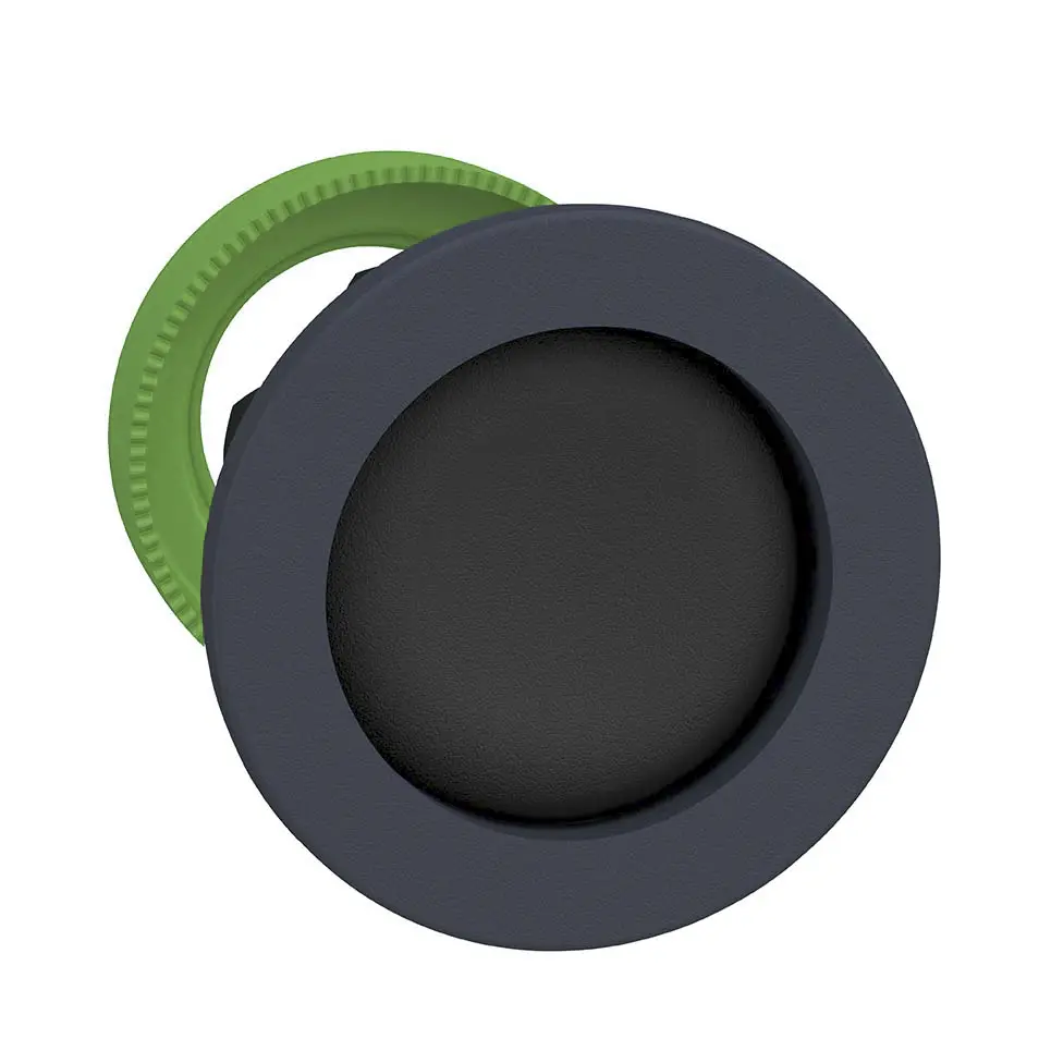 Produktfoto 1 von Schneider Electric Harmony XB5 Drucktastenkopf Ø 30 mm, Schwarz Tastend Rund Rund Kunststoff, IP66
