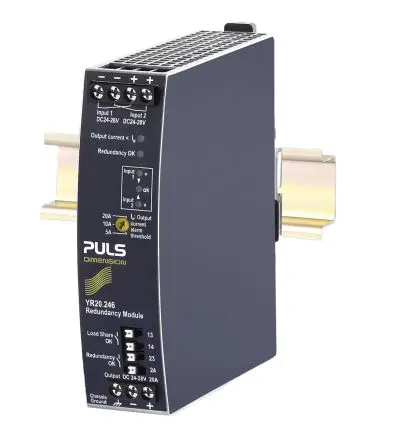 Produktfoto 1 von PULS YR Redundanzmodul für 1+1-Redundanz mit automatisierter Lastverteilung