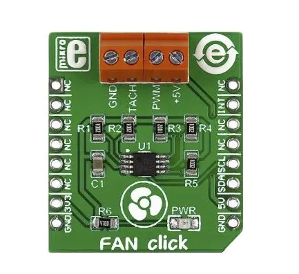 Produktfoto 1 von MikroElektronika EMC2301 Entwicklungskit, Fan-Klick