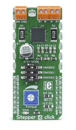 Produktfoto 1 von MikroElektronika TB67S269FTG Entwicklungskit, Stepper 4 Klick Schrittmotor