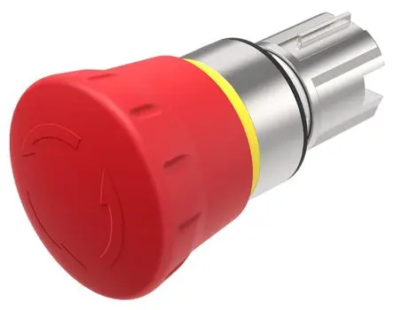 Produktfoto 1 von EAO 45 Not-Aus-Schalter, 22mm, Drehfreigabe, Pilz, Kunststoff, IP66, IP67, IP69K