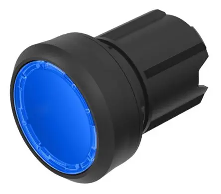 Produktfoto 1 von EAO Series 45 Druckschalter Ø 22.3 mm, Schwarz Tastend Rund Kunststoff, IP66