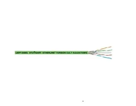 Produktfoto 1 von Lapp Cat7 Ethernet-Kabel, 100 m, Grün S/FTP, A Nicht abgeschlossen, B Nicht abgeschlossen, Polyurethan